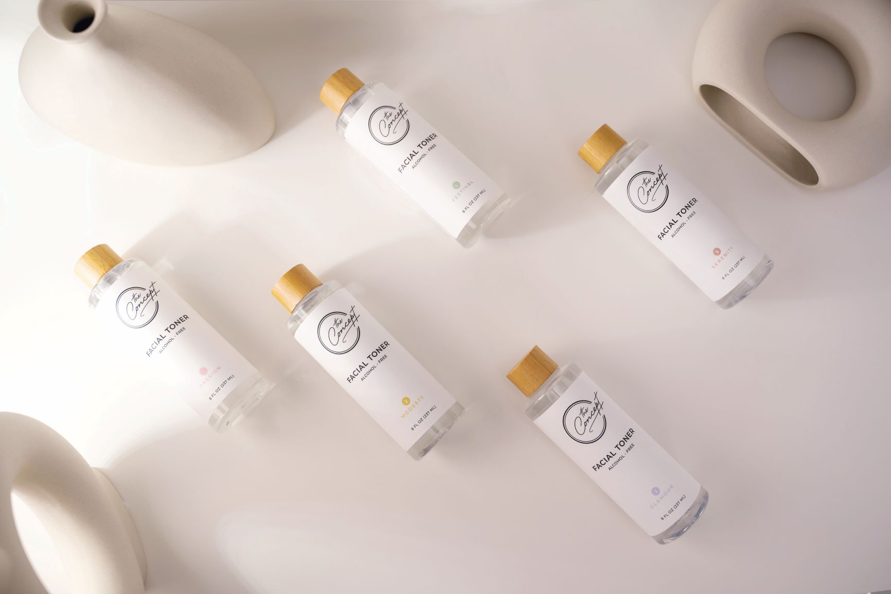 THE CONCEPT No.2 Modesty Unscented UltraPure Water Toner in 5 Scents
