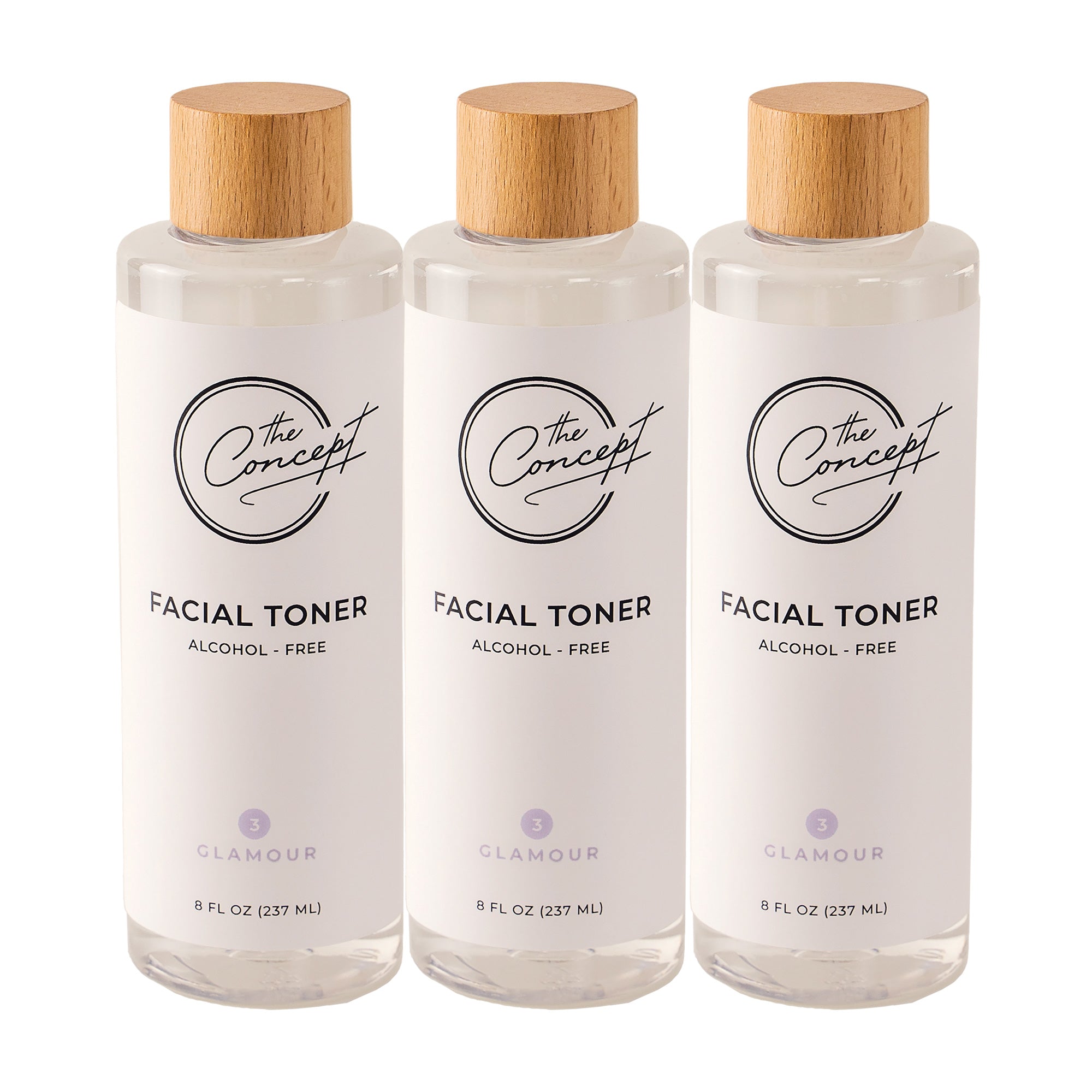 THE CONCEPT No.3 Glamour Wild Orchid & White Tea UltraPure Water Toner Pack 3