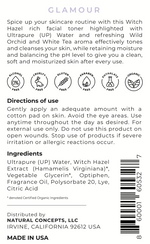 Load image into Gallery viewer, THE CONCEPT No.3 Glamour Wild Orchid &amp; White Tea UltraPure Water Toner Label

